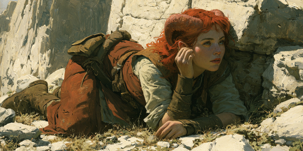 stonewarden ranger listening to the rock